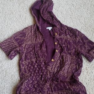 Earthbound metallic romper